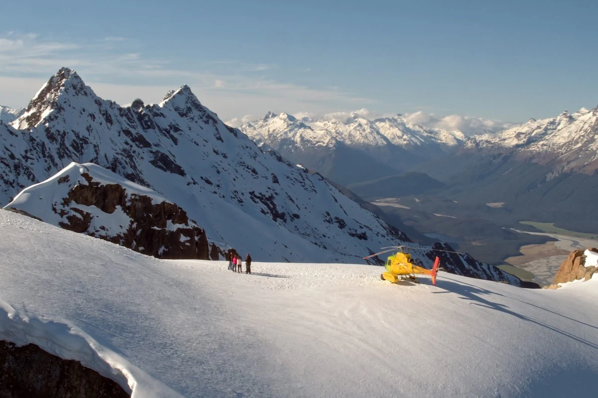 Snow-covered Humboldt ranges above Queenstown
